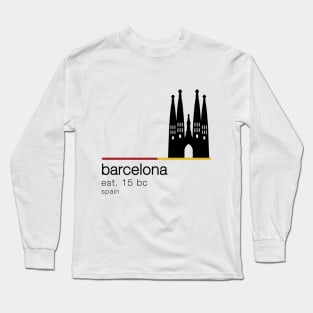 Barcelona Sagrada Familia design Long Sleeve T-Shirt